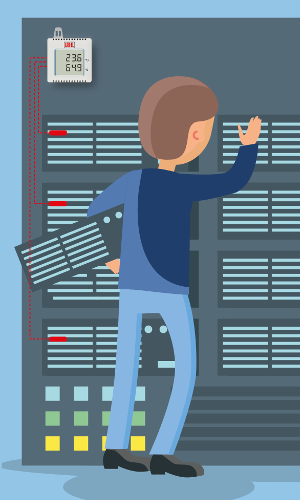 Monitoring temperatury i wilgotności w serwerowni
